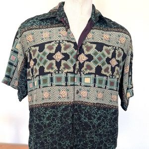 Retro Unique Mens Short Sleeve Shir
